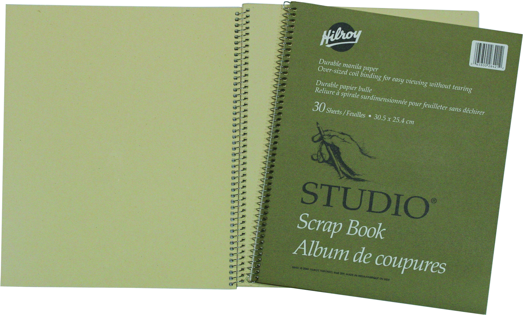 Studio Scrapbook, 12 X 10 Inches, Manila Paper, 30 Sheets - ACCO Canada